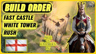 BUILD ORDER FAST CASTLE WHITE TOWER RUSH [upl. by Roselia952]