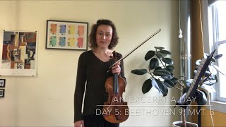 An Excerpt a Day with violinist Audrey Wright Day 5 Beethoven 9 movement 3 [upl. by Gus751]