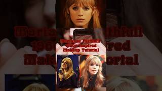 Marianne Faithfull 1960s inspired Makeup Tutorial 💌 makeup 60s makeuptutorial 60sstyle [upl. by Eniarol]