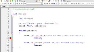 Switch Case Default In C Programming Language [upl. by Alimak]