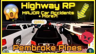 Pembroke Pines FL l Highway RP amp Traffic Jam Major Crashes amp Road rage FUN Roblox [upl. by Ojaras]