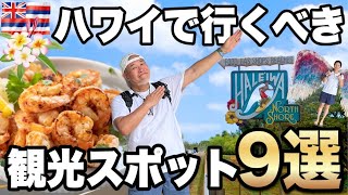 ハワイ観光スポット9選オアフ島の人気観光地ノースショア、シニア夫婦ハワイ旅行VLOG2023年11月④ [upl. by Helms85]