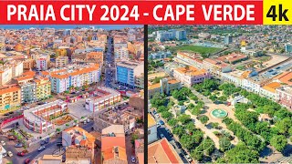 Praia City 2024  Cape Verde 4K By Drone [upl. by Cornell513]