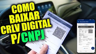 Como baixar CRLV digital para CNPJ  Veículo que está em nome de empresa  Pessoa Jurídica Tutorial [upl. by Enileoj]