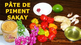 Piment  Comment faire une Pâte de Piment  Recette Malagasy [upl. by Nekal]