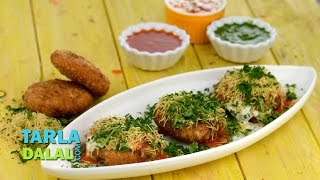 Khasta Kachori Chaat by Tarla Dalal  Diwali Party recipe [upl. by Ollecram]