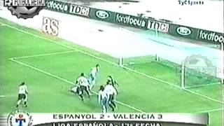 Espanyol 2 vs Valencia 3 Liga España 2001 Palencia FUTBOL RETRO TV [upl. by Ariad]