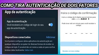 Retire A Autenticação De Dois Fatores Instagram [upl. by Lezirg]