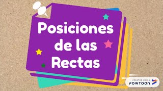 Las posiciones de las Rectas [upl. by Nesyaj]