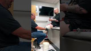 Prosthetic Casting For Below Knee Amputee BTS [upl. by Nichani811]