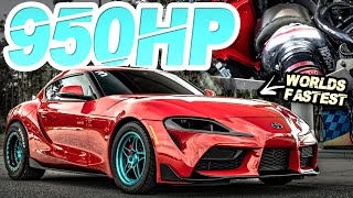 Fastest MKV Supra EVER 950HP A90 Supra Sets WORLD RECORD His Girlfriend Beat the MPH Record [upl. by Pederson]