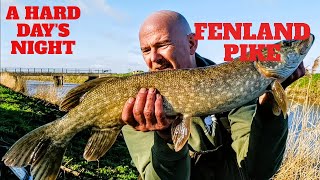 Fenland Drain Pike fishing UK  A hard days night [upl. by Duval]