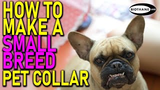 How To Make a Tiny Biothane Dog Collar [upl. by Sima]