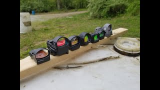 Trijicon SRO VS Delta Point Vortex Sig lens views [upl. by Rexford]