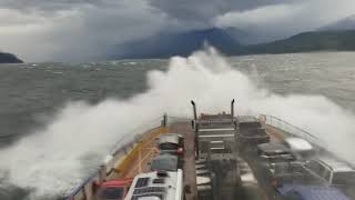 Windstorm on the Kootenay Lake Ferry  April 18 2021  Dirk Jonker [upl. by Dnomder]