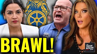 Teamsters vs AOC Major Fight Breaks Out After O’Brien RIPS AOC [upl. by Nalla]