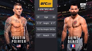 🔴 UFC 299 Dustin Poirier vs Benoit Saint Denis  Full Fight amp Highlights  Lightweight Bout [upl. by Januisz]