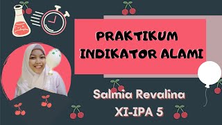 Praktikum Indikator Alami Asam Basa oleh Salmia Revalina 11 IPA 5 [upl. by Caneghem992]