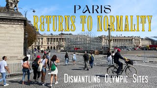 4K Paris September PostOlympics Walking Tour as the City Returns to Normal 🌟🏛️🚶‍♀️ [upl. by Havstad]