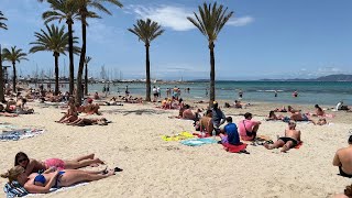 MallorcaBeachSpain4K Walk Tour Mallorca 2023 [upl. by Nyvar]