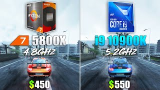 Ryzen 7 5800X OC vs Core i9 10900K OC  Test in 10 Games [upl. by Debby]