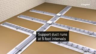 Wiremold How to Install Walkerduct Underfloor Ducts [upl. by Narag]