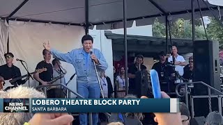 Chubby Checker graces Lobero Theater Stage in historic Block Party [upl. by Atinnek]