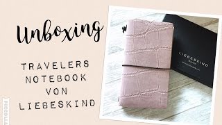 Unboxing Travelers Notebook von Liebeskind  Liebeskind Kalender macaque pink  deutsch  filolove [upl. by Mathis]