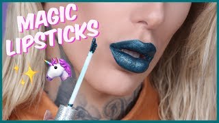 MAGIC GLITTER TRANSFORMING LIQUID LIPSTICK Is It Jeffree Star Approved [upl. by Swope]