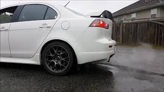 2010 Mitsubishi Lancer Ralliart Ultimate Racing Axle Back Exhaust  AnthonyJ350 [upl. by Amr]