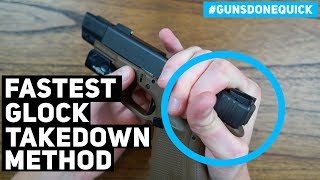 FASTEST way to disassemble your GLOCK Hickok45 style  EASY Glock Maintenance [upl. by Zach]