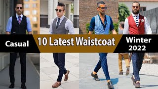 10 Latest Outfit Waistcoat How to Style Waistcoat Wedding Formal  Party  Men Fashions [upl. by Rednas]