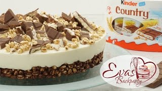 KinderCountryTorte  no bake  SchokoladenKnusperBoden  Backen evasbackparty [upl. by Jarrell]