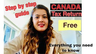 HOW TO FILE TAX RETURN IN CANADA FOR FREE  2021 FIRST TIME FILING TAXES IN CANADA  TURBOTAX VLOG [upl. by Aiyekal]