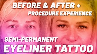 Eyeliner tattoo  All you need to know  Before and after  Faded eyeliner tattoo procedure [upl. by Troc510]