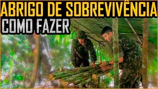 Abrigo de Sobrevivência na Selva  Como fazer feat 1o BIS de Manaus [upl. by Esyle158]