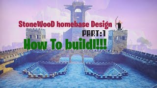 قلعة ستوونوود  stone wood castle part 1  how to build [upl. by Boyt]