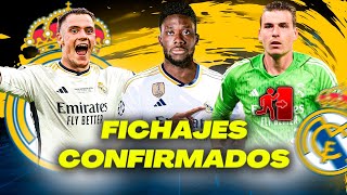 RUMORES Y FICHAJES YA CONFIRMADOS del REAL MADRID [upl. by Oicanata]