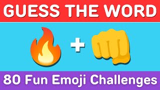 Emoji Puzzles 80 Fun Challenges to Guess the Word [upl. by Ahsienyt531]