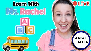 🔴 Wheels on the Bus  Nursery Rhymes amp Kids Songs  Toddler Learning Video  Ms Rachel [upl. by Cynthie]