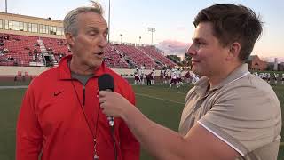 Pregame Interview with Benet Academy head coach Patrick New [upl. by Morganstein]