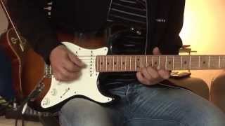 JV Squier Stratocaster with Fender Vibrolux plus Brunetti Mercury Box Part 2 [upl. by Lukash]