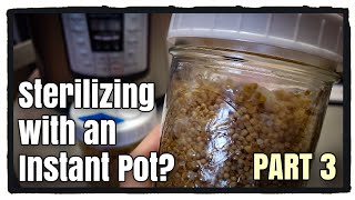 Instant Pot to Sterilize Mushroom Grain Spawn Jars PART 3 [upl. by Annaili416]