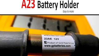 How to make A23 Battery Holder for your tiny projects [upl. by Nnayllas]