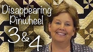 Disappearing Pinwheel 3 amp 4 Easy Quilting With Layer Cakes [upl. by Willner]