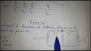 Théorème de Millman Cours exercice corrigé [upl. by Malia]