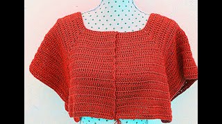 Rectangular crochet yoke for all sizes [upl. by Einnim197]