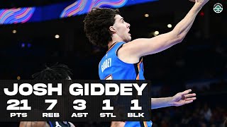 JOSH GIDDEY IS HIM DROPS 21PTS vs PISTONS FULL HIGHLIGHTS [upl. by Ron196]