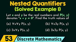 Nested Quantifiers Solved Example 1 [upl. by Anemix234]