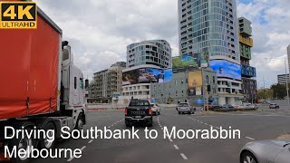 Driving Southbank to Moorabbin  Melbourne Australia  4K UHD [upl. by Sliwa]